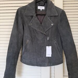 Reiss Grey suede jacket. Size UK 10, US 6 - but fits like a US size 4.